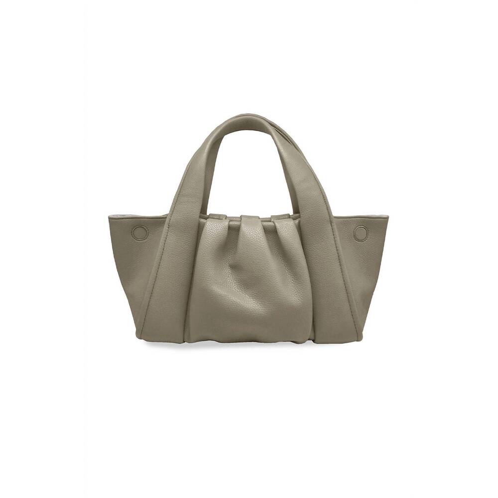 NEW THEMOIRÈ clio vegan leather bag in mushroom